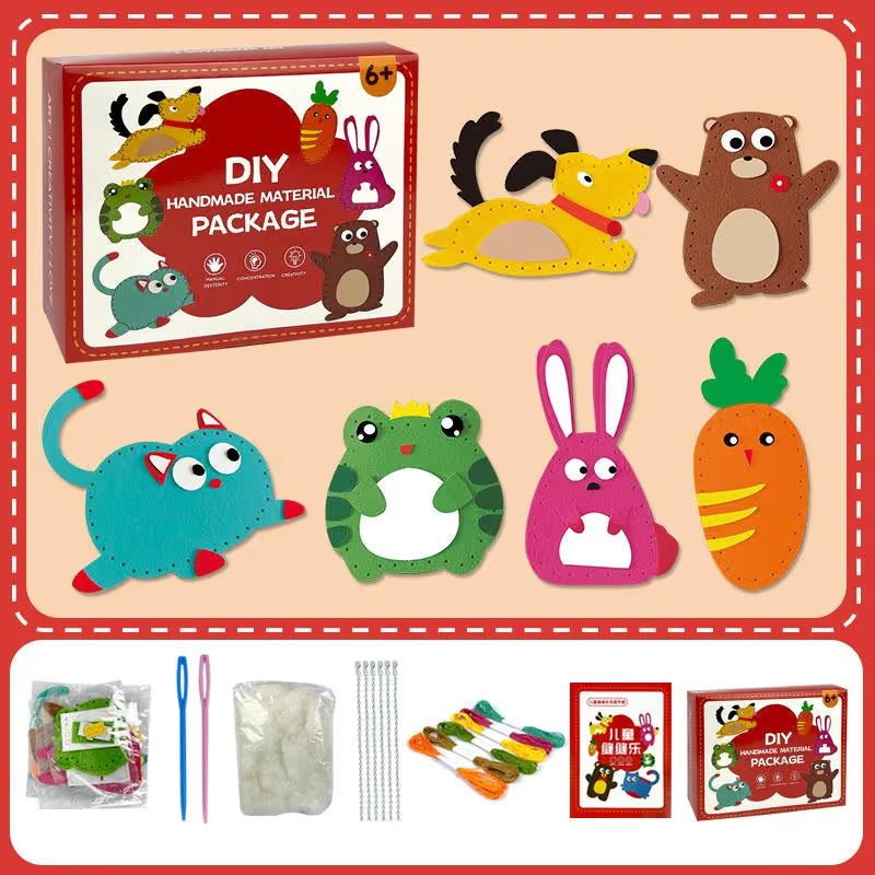 Pack of 6 DIY KIDS SEWING KIT - Turn creativity into cute creations 🧵