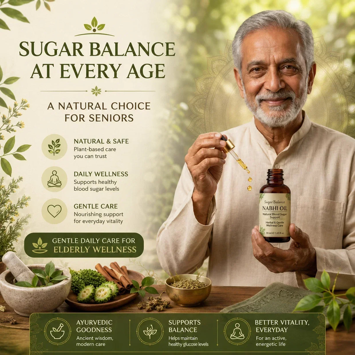 Sugar balanced Nabhi Oil (Natural)