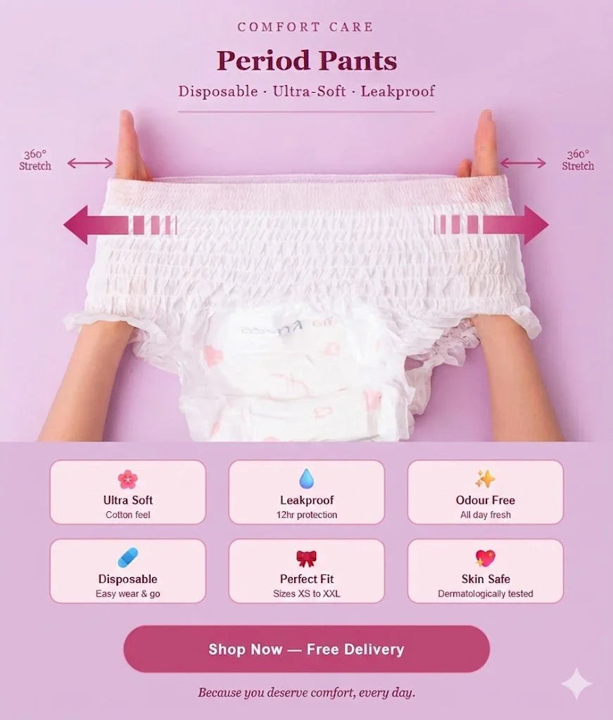 Ezi-Pants Sanitary Pants - Protection upto 12 hours
