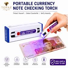 Handheld LED Money DetectorCurrency Detector Ultra Violet Torch | Fake Note Checker | Portable UV Counterfeit Detection Light